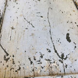 Patinated wood side table