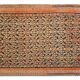 Rare Antique Rust Kilim Rug Floral Geometric Wool Carpet