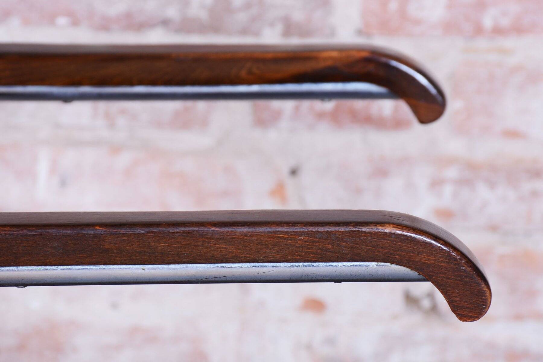Bauhaus Chairs in Beech by R. Slezák, 1930s, Set of 2