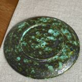 Flat plate in glazed ceramic