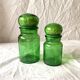 Lot de 6 pots d'apothicaire en verre