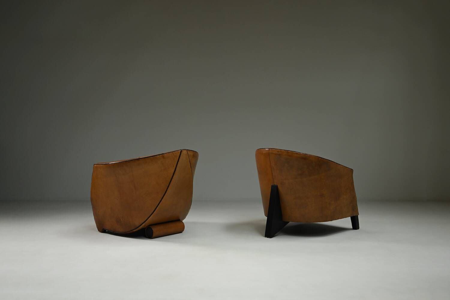 Set Cocoon & Charel armchairs by Bart van Bekhoven for Artistiek, 1990s.