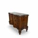 antique walnut serpentine commode