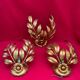 Golden Leaf Appliques Hans Kögl Style 1960/70 Hollywood Re