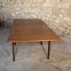 Extendable dining table "flip-top"/"wallet" Scandinavian vintage teak by Nils Jonsson for TROEDS
