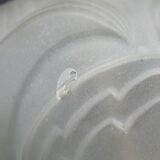 Small Art Deco pressed-molded glass lamp, France, circa 1925