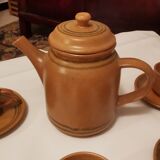 Coffee service or tea in Sarguemine sandstone from the 'Art Workshop of Lorraine'