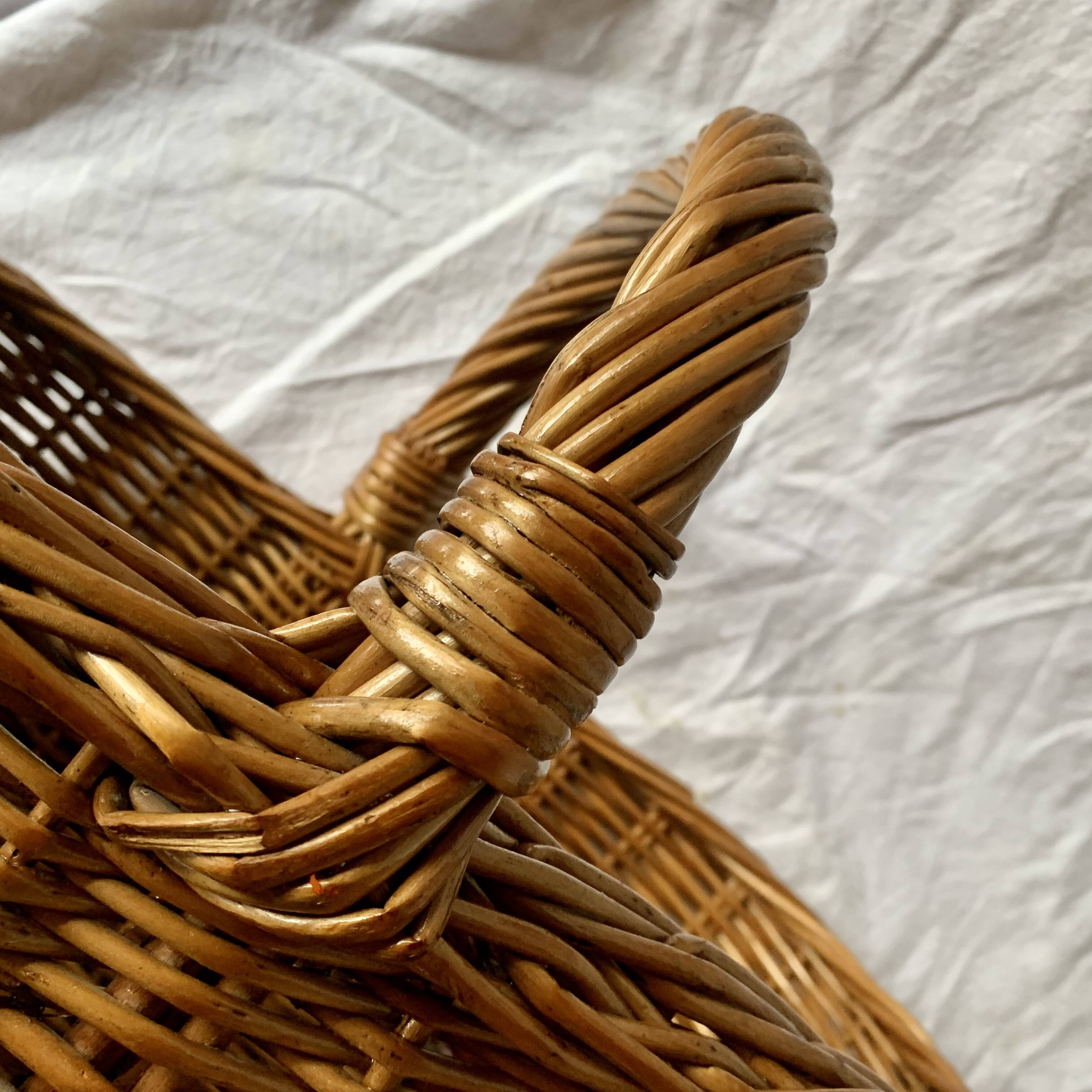 Vintage wicker basket