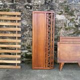 Handmade children's bed with compass feet 1950