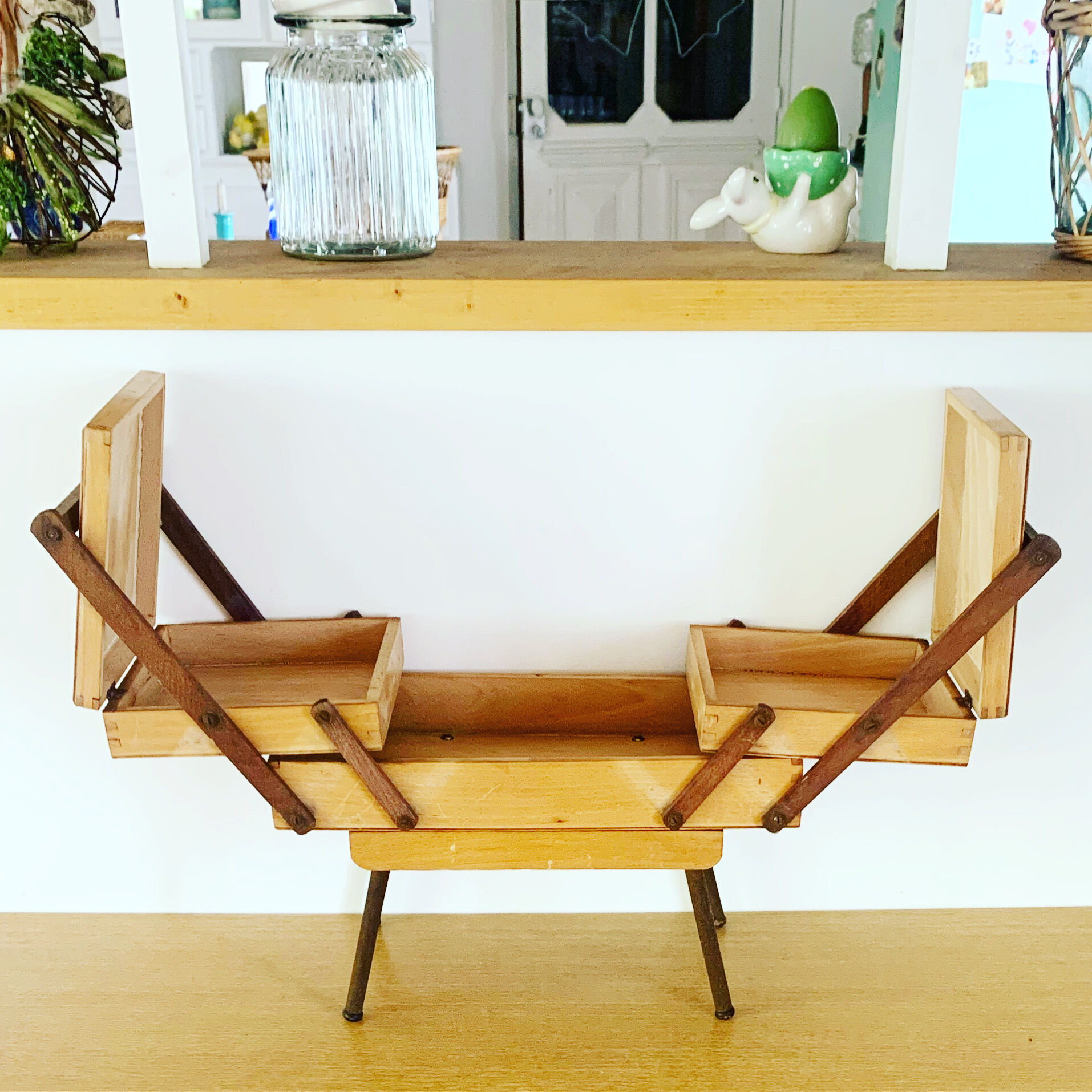 Vintage wood and metal worker