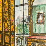 Beautiful painted interior scene.