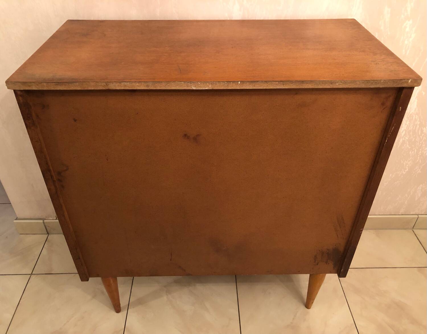 Scandinavian wooden chest of drawers from the 1960s