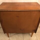 Scandinavian wooden chest of drawers from the 1960s