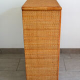 Buffet braided wicker and bamboo