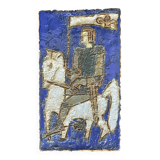 Wall plaque in ceramic by Isabelle Ferlay, Atelier les Argonautes, 1960