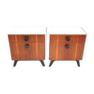 Tables de chevet en acajou