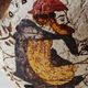 Reproduction Greek Amphora vase in terracotta, cracked effect - Greek Gods/Deities. Signed