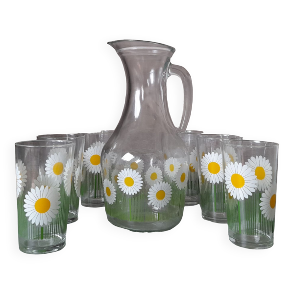 Service à orangeade marguerites — Beyit