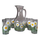 Service à orangeade marguerites