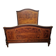 François Linke (1855-1943), marquetry veneered wooden bed in Louis XVI style
