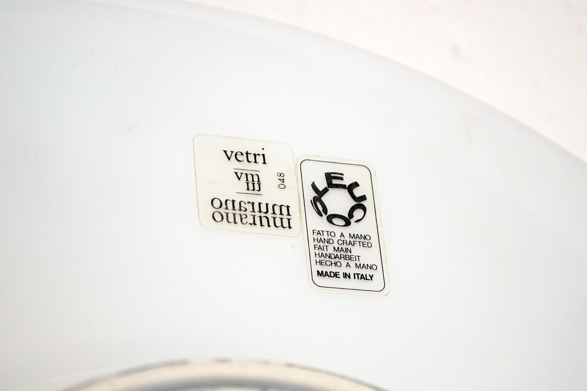 Murano table lamp 'Rio' by Giusto Toso for Leucos Italy 1977