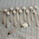 12 moka spoons in silver metal art deco