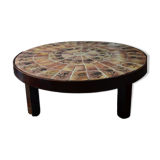 Vallauris coffee table in roger capron style