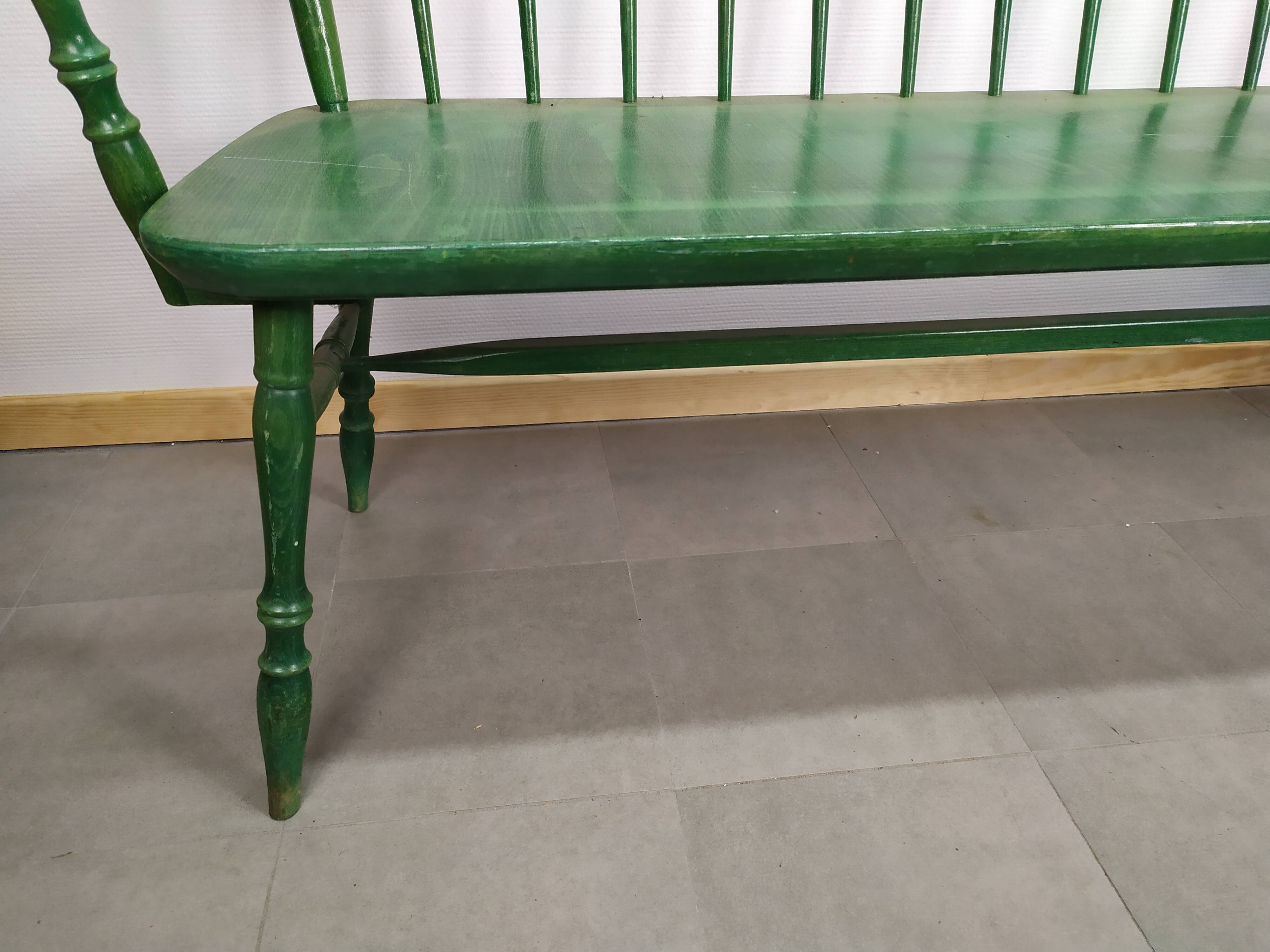 Former wooden bistro bench