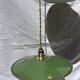 Vintage suspension pair in enamelled sheet metal retro factory style