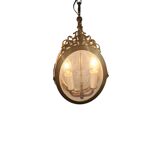 Pendant lamp - Hollywood Regency style - 'Cross' - gold-colored - gilded