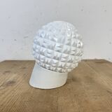 Vintage White Porcelain Wall Light, 1970s