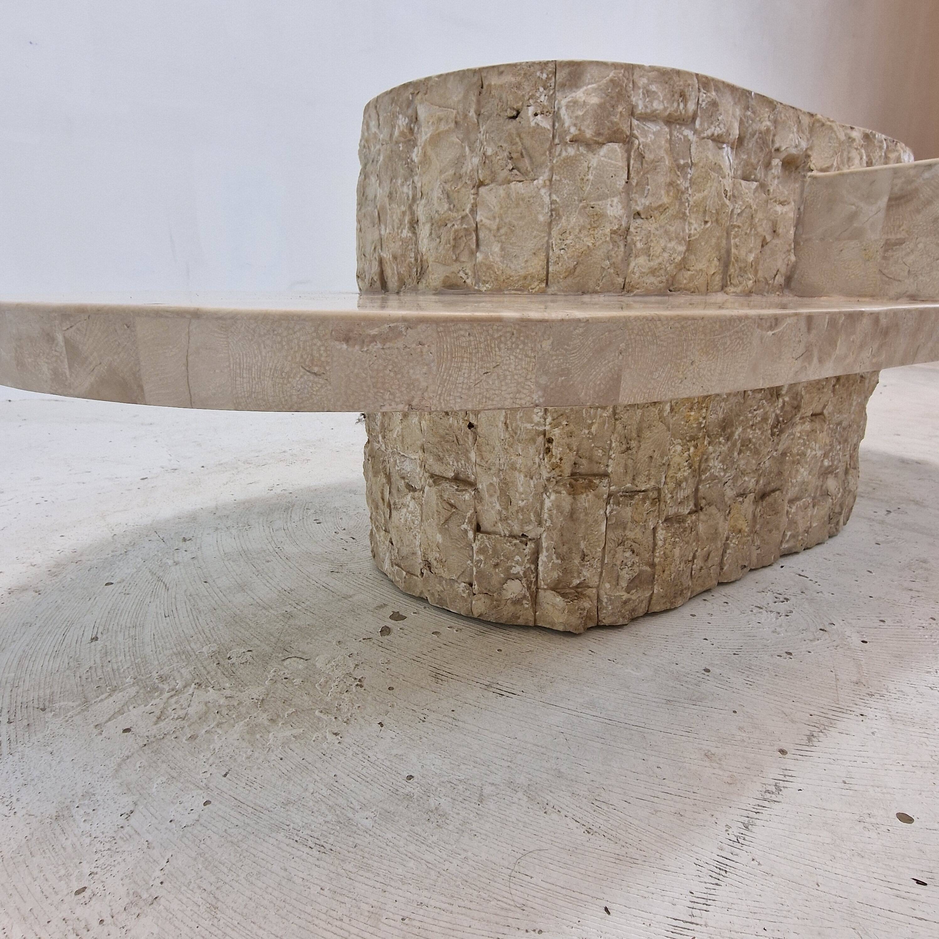 Mactan or Fossil Stone Coffee Table by Magnussen Ponte, 1980s