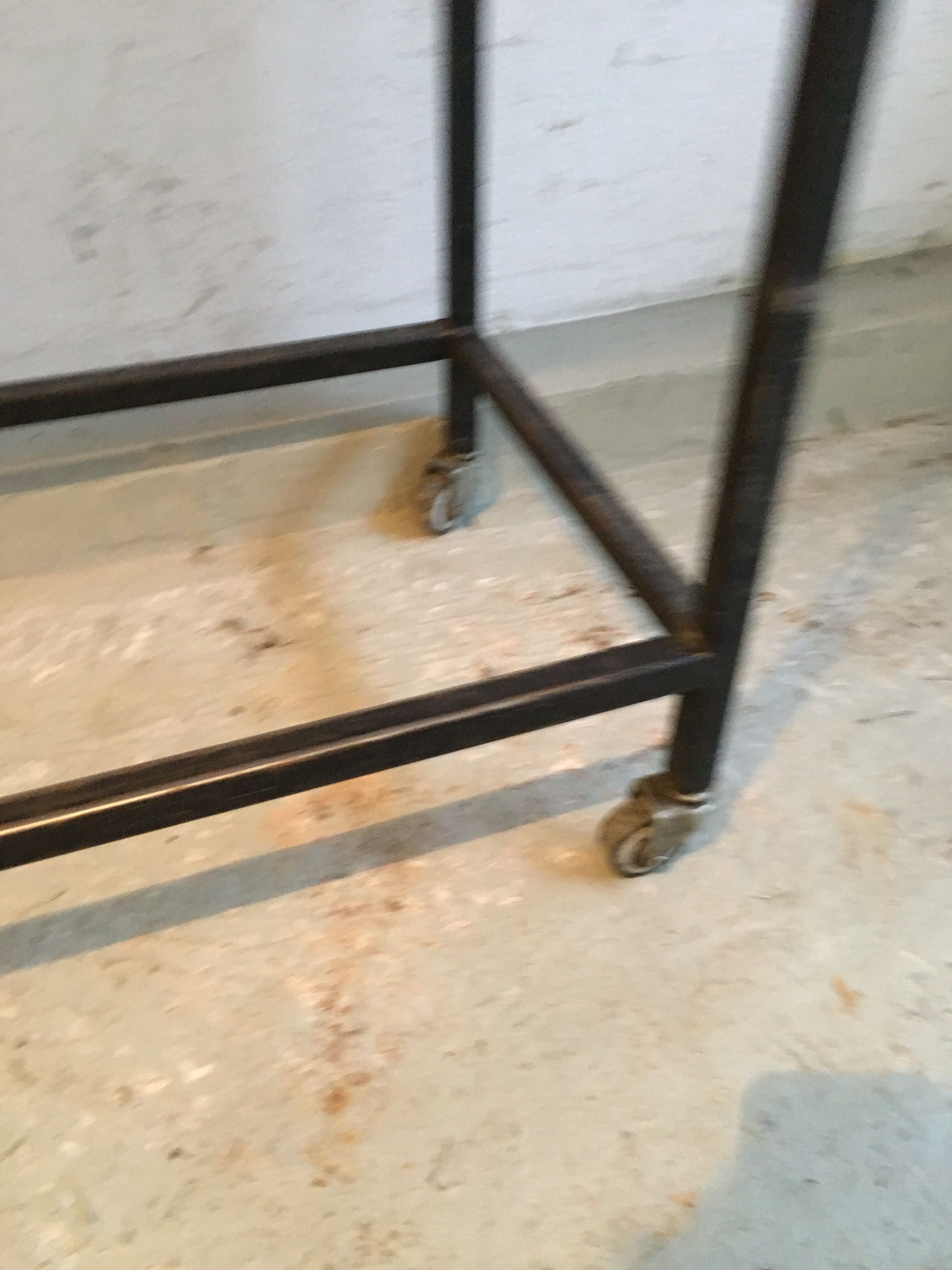 Console in metal and formica