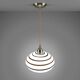 Zebra suspension, globe, Églo lights, vintage 1980s, 90s.