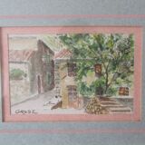 Deux aquarelles encadrées signées grosz