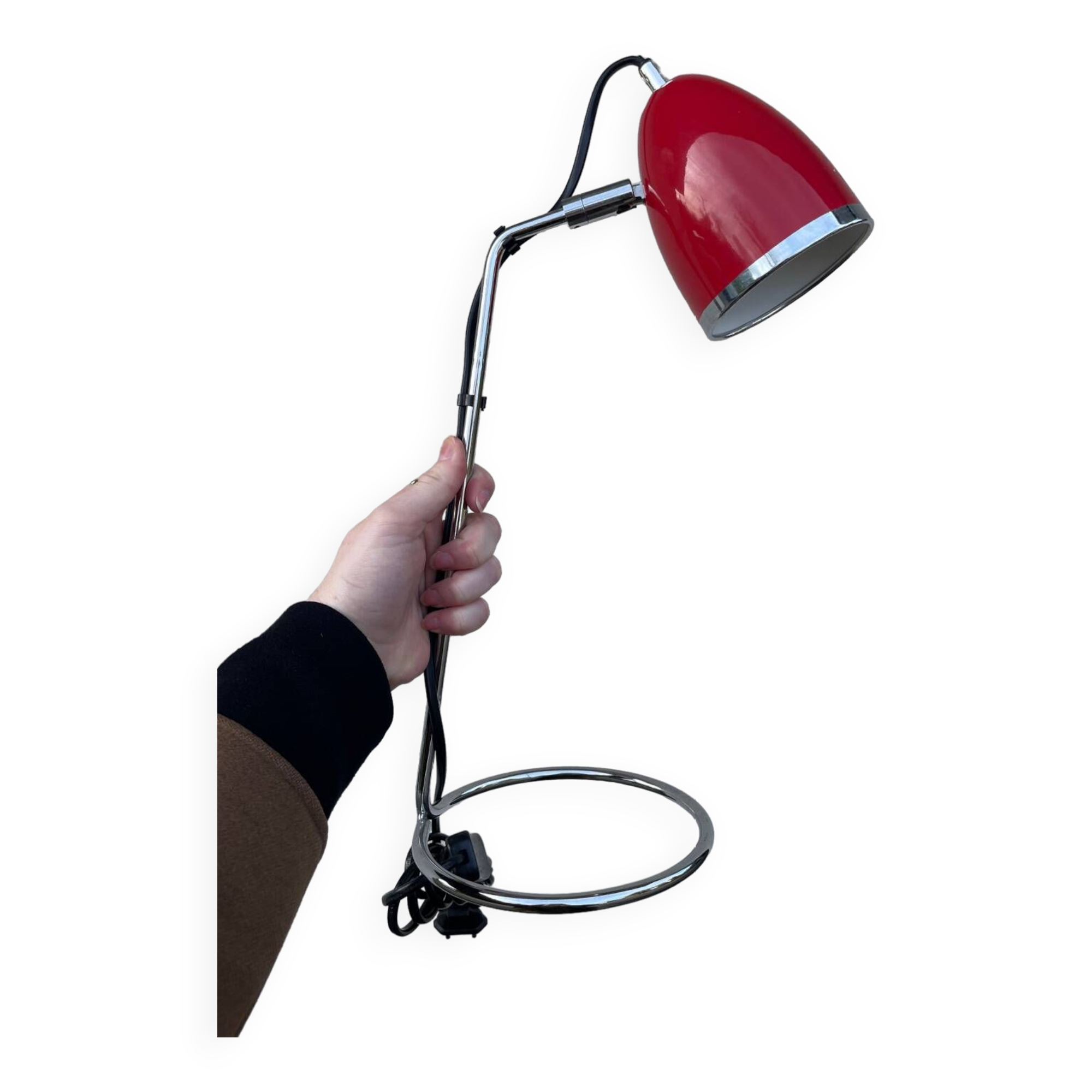 Vintage red desk lamp