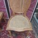 Louis XVI style medallion chairs, canned seat and back