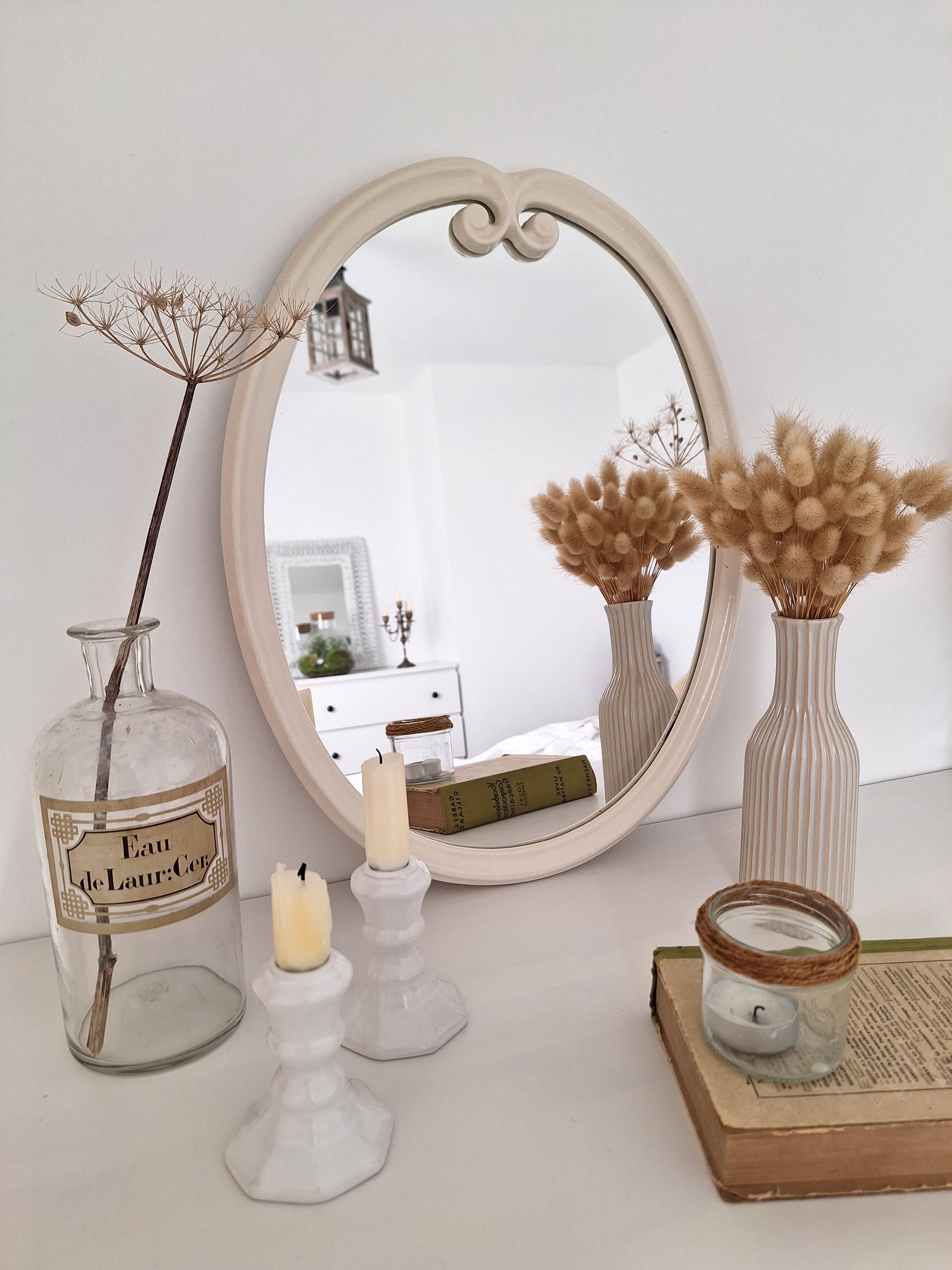 Vintage oval mirror