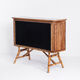 Vintage bar counter in caning and rattan. France, 1950s.