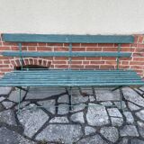 Antique folding garden bench