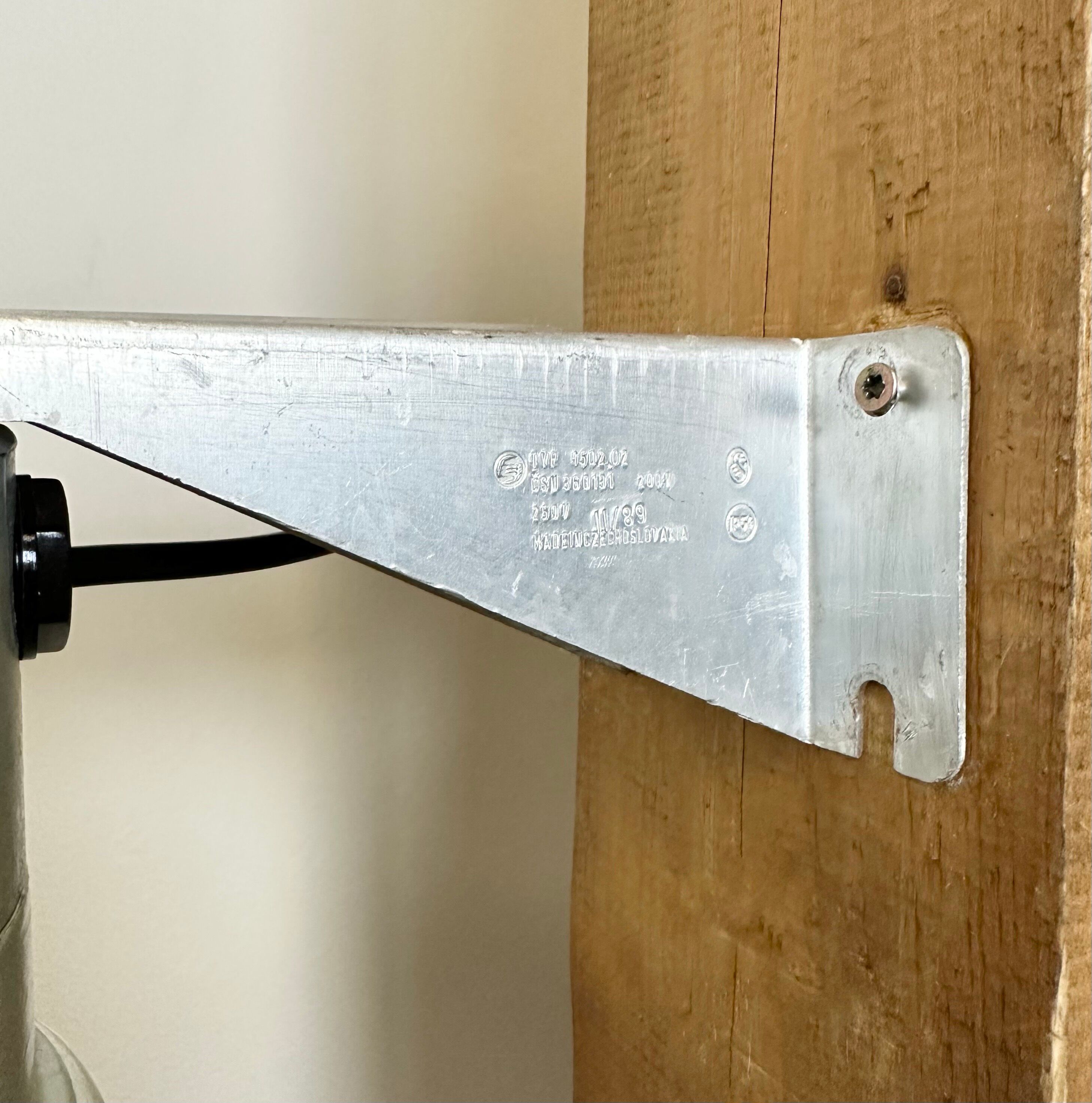 Industrial Aluminium Wall Light with Ribbed Glass from Elektrosvit, 1970s