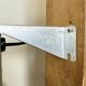 Industrial Aluminium Wall Light with Ribbed Glass from Elektrosvit, 1970s