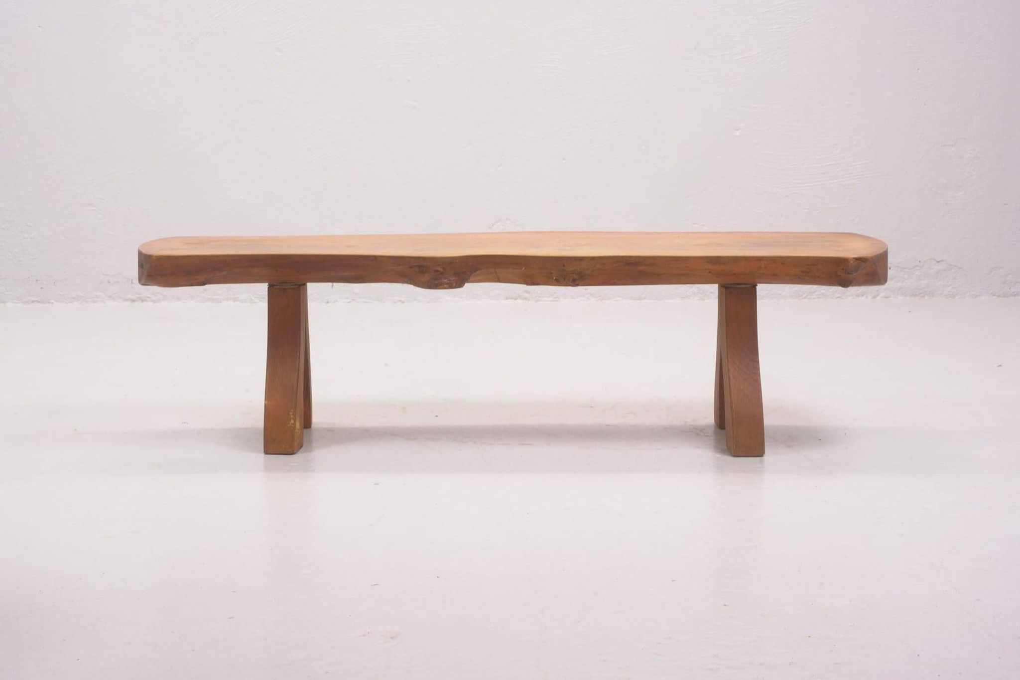 Organic Coffee Table / Bench in Solid Elm by C.A. Beijbom, The Modern Scandinavian