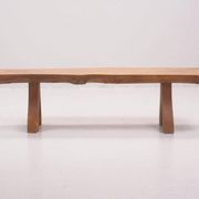 Organic Coffee Table / Bench in Solid Elm by C.A. Beijbom, The Modern Scandinavian