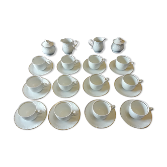 Service a café 12 pers Mitterteich Bavaria en porcelaine signée
