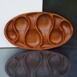 Mid Century Teak Bowel by Laur Jensen Odense Dish Server