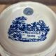 Jug / milk jug Sarreguemines Romantic blue – country decor – vintage earthenware