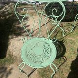 Provence green wrought iron garden room