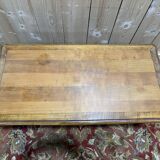 Louis XV style coffee table in cherry wood.