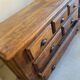 Solid oak chest of drawers